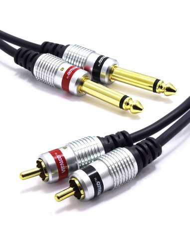 CABLE VITALCO 2X RCA MACHO / 2X JACK...