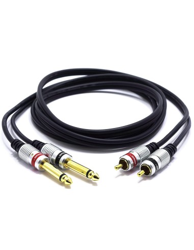 CABLE VITALCO 2X RCA MACHO / 2X JACK...