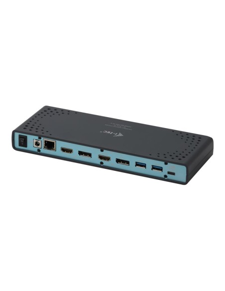 PUERTO REPLICADOR USC-C I-TEC 2XHDMI + RJ45 + 2XDP + 4XUSB 3.0 + 2XUSB-C + JACK BLACK / BLUE