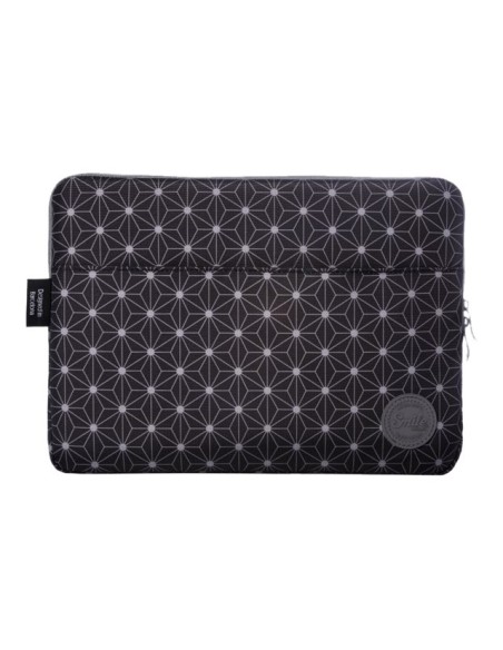 FUNDA PORTATIL SMILE 13 SLEEVE GEOMETRIC BLACK