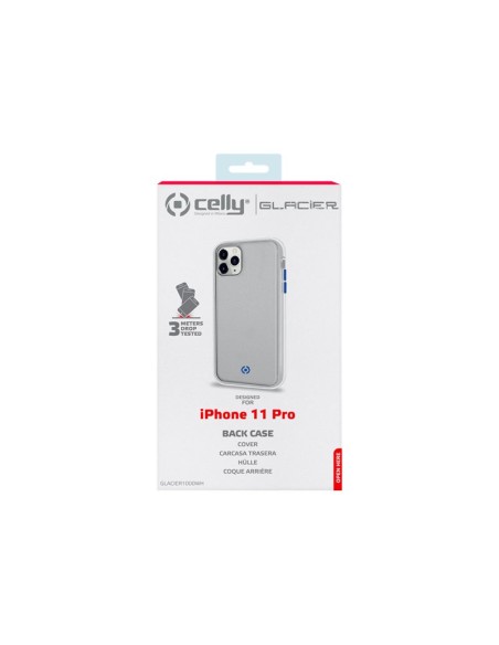 FUNDA MOVIL BACK COVER CELLY GLACIER WHITE IPHONE 11 PRO
