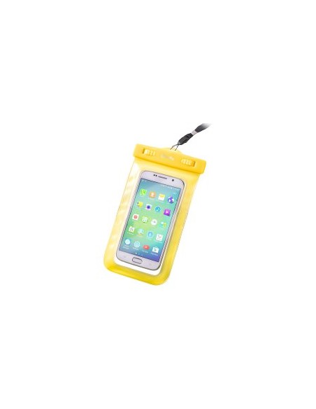 FUNDA MOVIL CELLY SPLASHUNI WATERPROOF HASTA 5.7 YELLOW