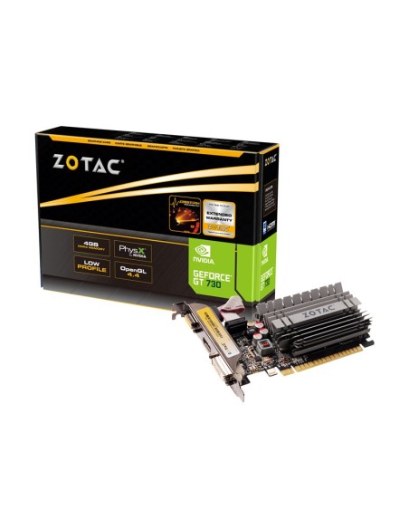 TARJETA GRAFICA PCIE NVIDIA GF GT 730 4GB DDR3 VGA DVI HDMI LP