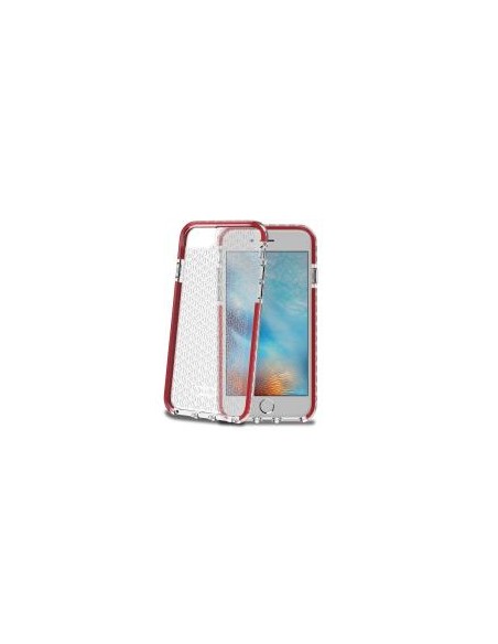 FUNDA MOVIL BACK COVER CELLY HEXAGON TRANSPARENTE/RED IPHONE 7 / 8 / SE 2020