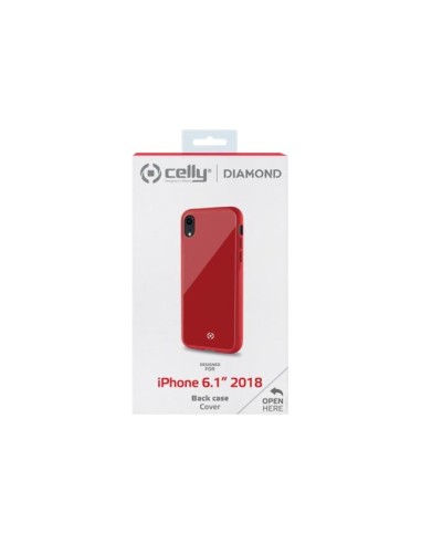 FUNDA MOVIL BACK COVER CELLY DIAMOND RED PARA IPHONE XR