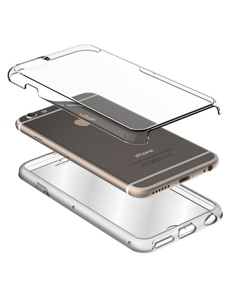 FUNDA MOVIL BACK + FRONT COVER COOL SILICONA 3D TRANSPARENTE IPHONE 7 / 8 / SE 2020