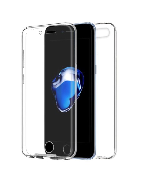 FUNDA MOVIL BACK + FRONT COVER COOL SILICONA 3D TRANSPARENTE IPHONE 7 / 8 / SE 2020