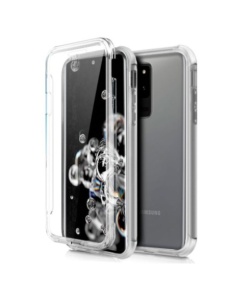 FUNDA MOVIL BACK + FRONT COVER COOL SILICONA 3D TRANSPARENTE SAMSUNG S20 ULTRA 5G G988