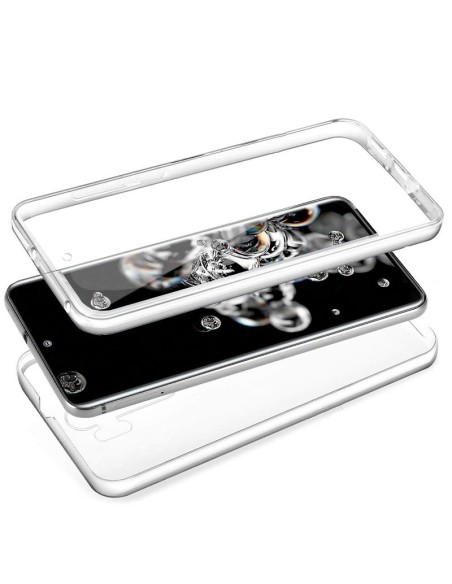 FUNDA MOVIL BACK + FRONT COVER COOL SILICONA 3D TRANSPARENTE SAMSUNG S20 ULTRA 5G G988
