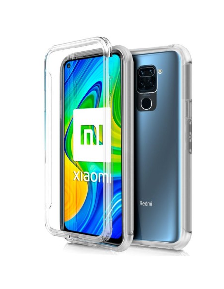 FUNDA MOVIL BACK + FRONT COVER COOL SILICONA 3D TRANSPARENTE XIAOMI REDMI NOTE 9