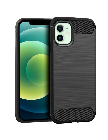 FUNDA MOVIL BACK COVER COOL CARBON BLACK IPHONE 12 / 12 PRO