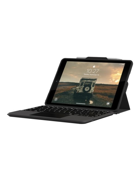 FUNDA TABLET + TECLADO UAG RUGGED BLUETOOTH TRECKPAD BLACK IPAD 10.2 (7ª 8ª 9ª GEN)