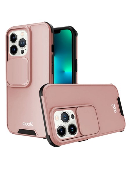 FUNDA MOVIL BACK COVER COOL HARD CAMARA ROSE GOLD IPHONE 13 PRO