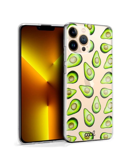 FUNDA MOVIL BACK COVER COOL SILICONA DIBUJOS AGUACATES IPHONE 13 PRO MAX