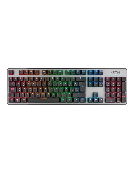 TECLADO KROM GAMING KERNEL RGB MECANICO RETROILUMINADO USB BLACK