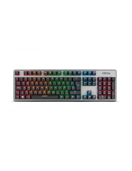 TECLADO KROM GAMING KERNEL RGB MECANICO RETROILUMINADO USB BLACK
