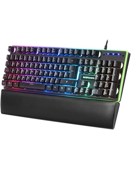 TECLADO MARS GAMING MK320 KEYBOARD H-MECHANICAL ILUMINADO RGB BLACK