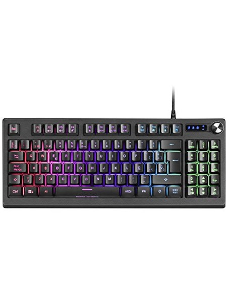 TECLADO MARS GAMING MKREVO KEYBOARD RGB H-MECHANICAL ILUMINADO BLACK
