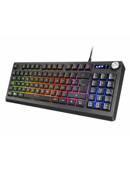 TECLADO MARS GAMING MKREVO KEYBOARD RGB H-MECHANICAL ILUMINADO BLACK