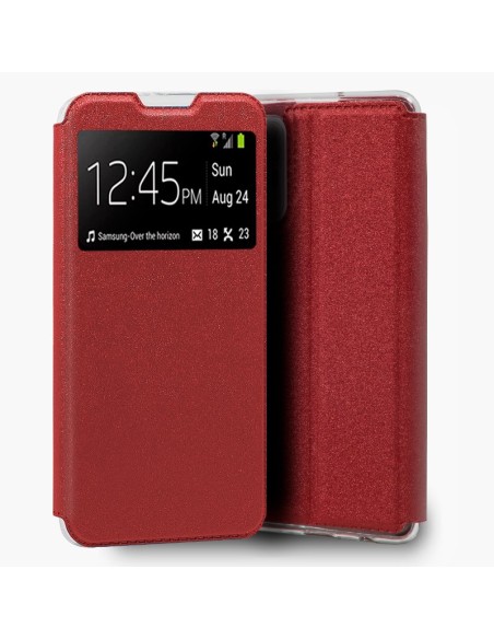FUNDA MOVIL COOL FLIP COVER WINDOW RED XIAOMI REDMI NOTE 10 / REDMI NOTE 10S