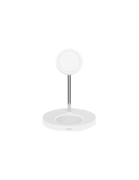BASE DE CARGA BELKIN 2 EN 1 BOOST CHARGE PRO MAGSAFE WHITE