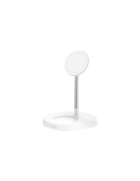 BASE DE CARGA BELKIN 2 EN 1 BOOST CHARGE PRO MAGSAFE WHITE
