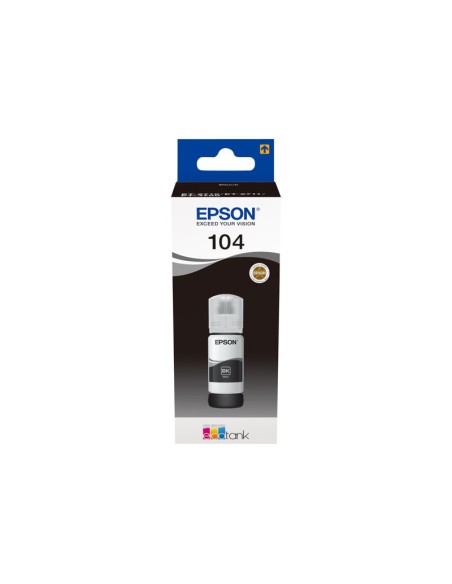 BOTE DE TINTA EPSON 104 BLACK 65ML ECOTANK