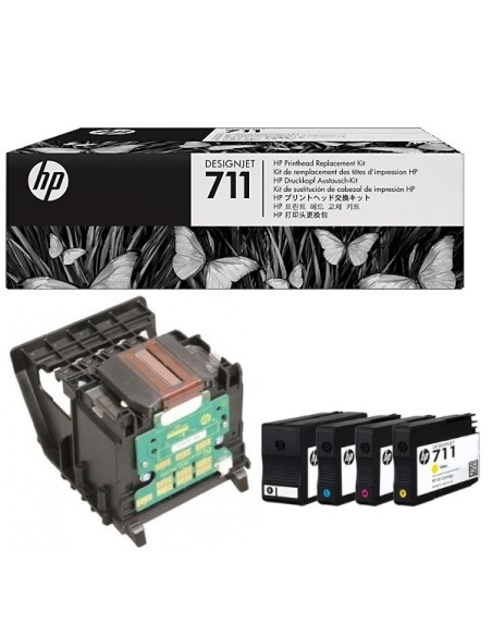 CABEZAL HP 711 BLACK/CYAN/MAGENTA/YELLOW DESIGNJET T120 T520