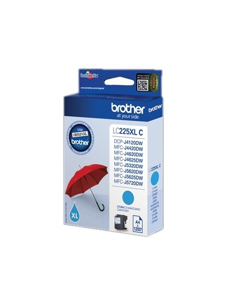 CARTUCHO BROTHER LC225XL CYAN MFC J4420DW J4620DW J5320DW J5620DW J5625DW J5720DW