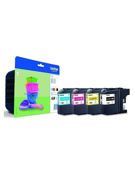 CARTUCHO BROTHER LC221 MULTIPACK DCP J562DW MFC J480DW J680DW J880DW