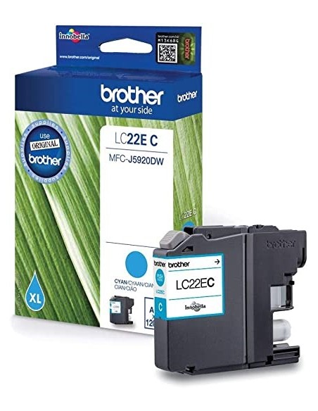CARTUCHO BROTHER LC22E CYAN MFC J5920DW 1.200 PAG