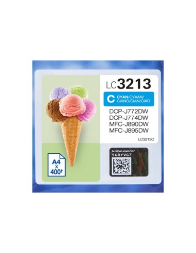 CARTUCHO BROTHER LC3213 CYAN DCP-J772...