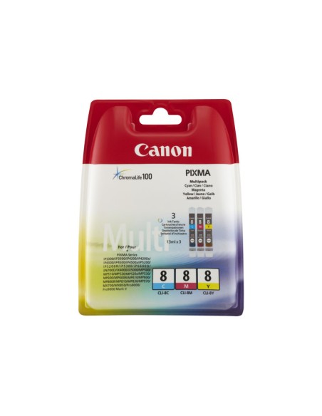 CARTUCHO CANON CLI-8 MULTIPACK C/M/Y IP4200/IP5200/MP800