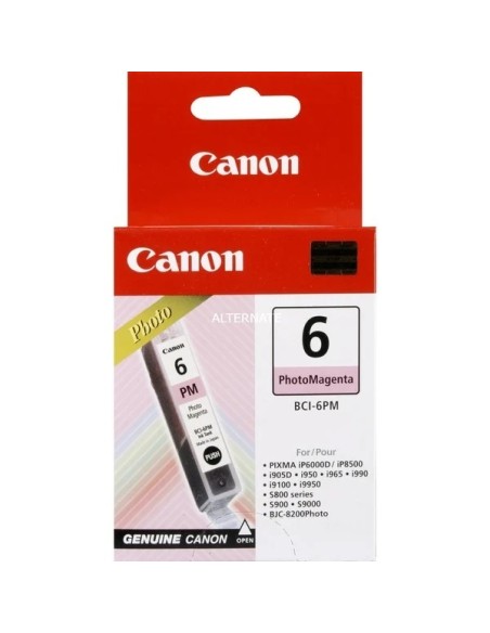 CARTUCHO CANON BCI-6P MAGENTA FOTO I560/I865/I950/I965/S800SERIES/S900