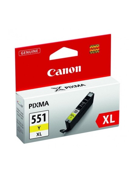 CARTUCHO CANON CLI-551XL YELLOW IP8750 IX6850 MG5450 MG5550 MG6350 MG6450 MG7150 MX725