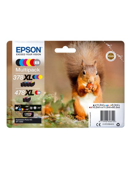 CARTUCHO EPSON 378XL / 478XL MULTIPACK EXPRESSION PHOTO XP-15000