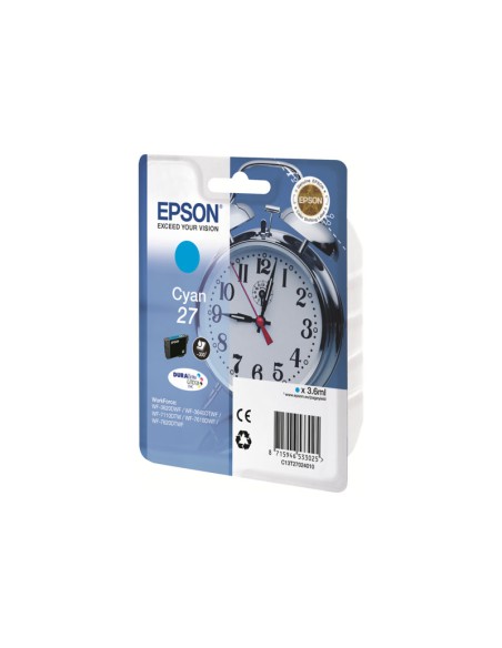 CARTUCHO EPSON 27 CYAN WF-3620DWF WF-3640DTWF WF-7110DTW WF-7610DWF WF-7620DTWF