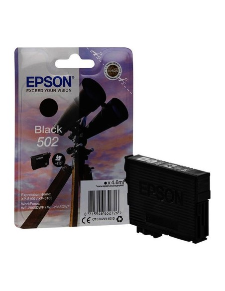 CARTUCHO EPSON 502 BLACK CLARIA PREMIUM XP-5100 / XP-5105 / WF-2860 / WF-2865