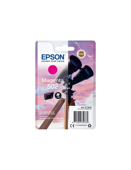 CARTUCHO EPSON 502 MAGENTA CLARIA PREMIUM XP-5100 / XP-5105 / WF-2860 / WF-2865