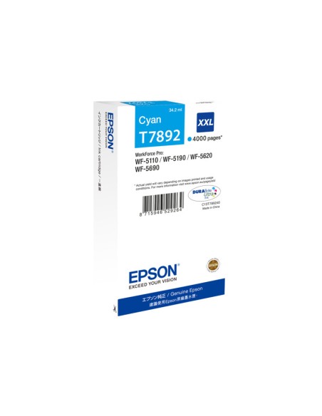 CARTUCHO EPSON 79XXL CYAN WF-4630DWF WF-4640DTWF WF-5110DW WF-5190DW WF-5620DWF