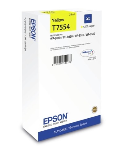 CARTUCHO EPSON T7554XL YELLOW WF PRO...