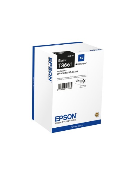 CARTUCHO EPSON T8661 BLACK WF PRO WF-M5190 WF-M5690 2500 PAG