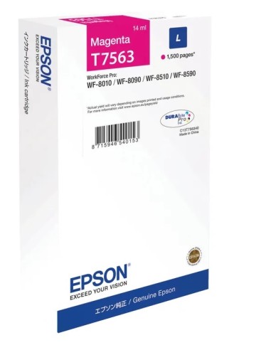 CARTUCHO EPSON T7563 MAGENTA WF PRO...