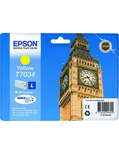 CARTUCHO EPSON T7034L YELLOW WP4000...