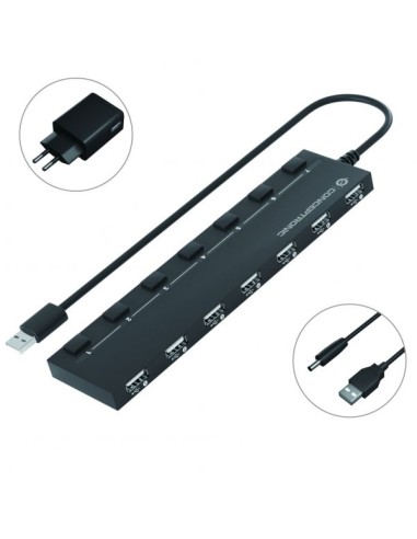 HUB CONCEPTRONIC USB 7 PUERTOS USB...