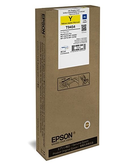 CARTUCHO EPSON T9454XL YELLOW WF PRO WF-5710 WF-5790 WF-5210 WF-5290