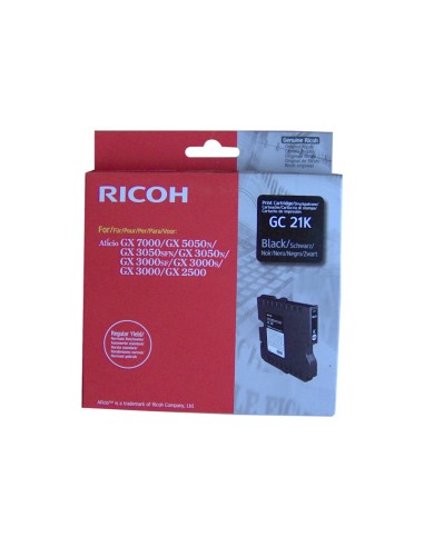 CARTUCHO GEL RICOH GC21 BLACK GX3000...