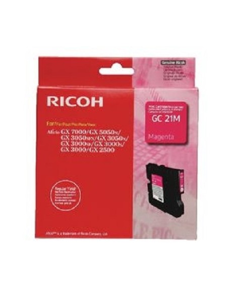 CARTUCHO GEL RICOH GC21 MAGENTA GX3000 GX3050 GX5050 1000 PAG