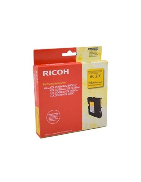 CARTUCHO GEL RICOH GC21 YELLOW GX3000 GX3050 GX5050 1000 PAG