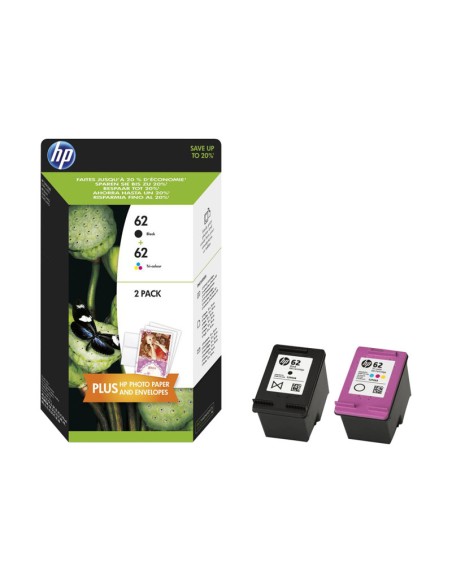 CARTUCHO HP 62 BLACK Y 62 COLOR COMBO PACK
